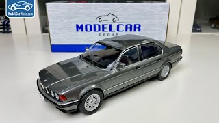 118 BMW 740i E32  Model Car Group Unboxing [upl. by Castorina597]