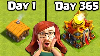 I Played Clash of Clans for 365 Days Straight my progress was CRAZY [upl. by Broderic]