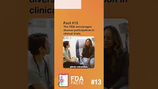 13 The FDA encourages diverse participation in clinical trials FDAFacts [upl. by Nixie222]