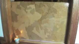 How to Decoupage with paper bags on plywood [upl. by Aihsitan]