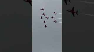 Stunning red arrows performance at the cosford airshow 2024 ✈️ 😧 [upl. by Suoirtemed]