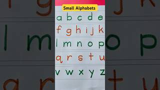 Small letters for kids from az in English preschoollearningforkids learning smallalphabets kids [upl. by Aenil]