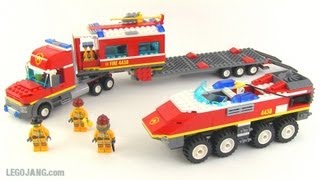 LEGO City 4430 Fire Transporter review [upl. by Haggai]