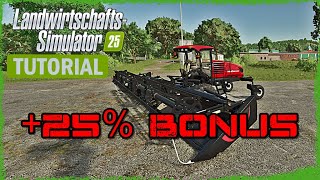 LS25🚜Geheimtipp 25 Ertragsbonus😱Tutorial [upl. by Hsan]