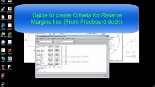 Guide to create CRITERIA for reserve Freeboard  Napa tutorial  Naval architect [upl. by Uball]