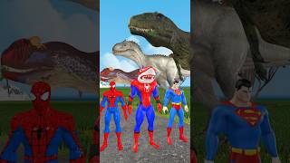 TRex Dinosaur Takes on SpiderMan in EPIC Battle dinosaur dinosaurs trex spiderman [upl. by Westphal]