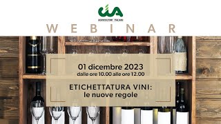 Etichettatura vini le nuove regole [upl. by Stirling]