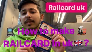 How to make railcard in uk 🇬🇧 Rail tickets in uk 🇬🇧 Rail transport in uk Rails in uk [upl. by Annahgiel]