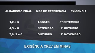 CRLV 2024 já tem datas para ser exigido em Minas Gerais [upl. by Asina]