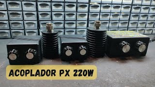 ACOPLADOR DE ANTENAS PX 220W  TESTES NO ANALISADOR VETORIAL [upl. by Mlawsky]