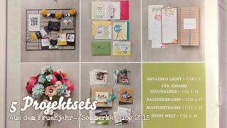 PRODUKT  5 Projektsets aus dem FrühjahrSommerkatalog 2015 [upl. by Follmer976]