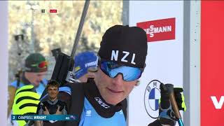 WOW  Campbell Wright  25PLATZ  Sprint Ruhpolding 2022 [upl. by Slotnick]