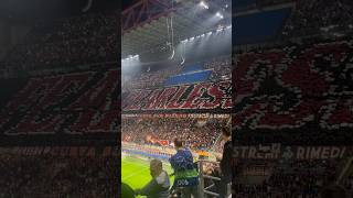 MILANLIVERPOOL la coreografia della CURVA SUD e l’urlo THE CHAMPIONS ✨🔴⚫️  Shorts [upl. by Rednirah]