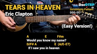 Tears in Heaven  Eric Clapton 1992 Easy Guitar Chords Tutorial with Lyrics [upl. by Acinyt997]