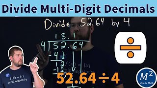 Learn to Divide Decimals – Step by Step Tutorial 5264 ÷ 4 [upl. by Jesselyn]