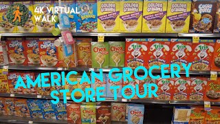 What is an American Grocery Store like  4K Virtual Walk [upl. by Yerffej]