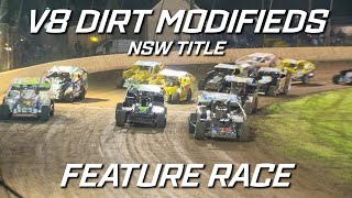 V8 Dirt Modifieds 202122 NSW Title  AMain  Grafton Speedway  16042022 [upl. by Nemad]