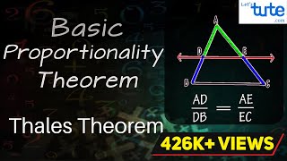 Basic Proportionality Theorem  Thales Theorem  Geometry  Math  Letstute [upl. by Karolyn78]