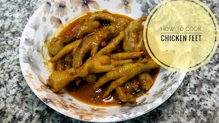 HOW TO COOK CHICKEN FEET MAOTWANA AMANQINASOUTH AFRICAN RECIPE [upl. by Annabelle]