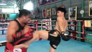 Tawanchai PK SaenchaiMuayThaiGym Slick Technical Pad Work Highlight Video 1 [upl. by Ymmaj121]