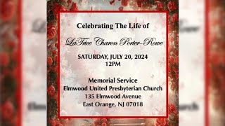 Memorial Service  LaTrice Charon PorterRowe [upl. by Stanislaw259]