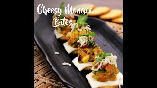 Cheesy Monaco Bites  Recipes  FoodMate 2017 [upl. by Ellerey63]