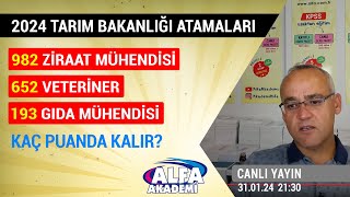 Tarım Bakanlığı tercihleri nasıl yapılır ZİRAAT MÜHENDİSİ atama analizi CANLI yayın [upl. by Adaurd]