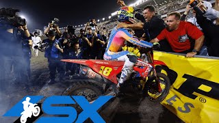 Supercross Round 8 450SX Highlights  Daytona FL Daytona International Speedway  Mar 2 2024 [upl. by Lathan]