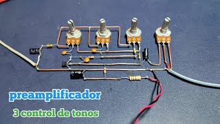 Preamplificador Mono Con 3 Tonos 12V [upl. by Fennelly]