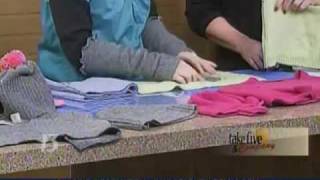 CraftSanity on TV Creative uses for old wool sweaters [upl. by Elleinahc]