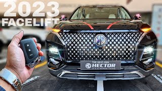 MG Hector Facelift 2023 On Road Price List Mileage Features [upl. by Briscoe]