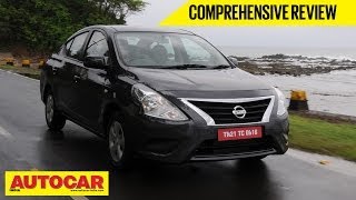 2014 Nissan Sunny Facelift  Comprehensive Review  Autocar India [upl. by Ccasi854]