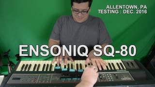 Ensoniq SQ80  Sound Demo  Allentown PA [upl. by Neeruam]