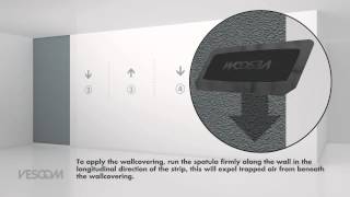 Vescom  wallcovering application instruction [upl. by Omrellug]