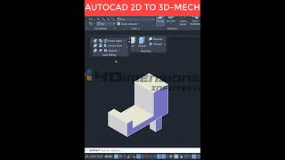 Extrude command in AutoCAD 3D [upl. by Aletse]