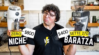 GRINDER BATTLE Niche Zero vs Baratza Sette 270 [upl. by Sabah]