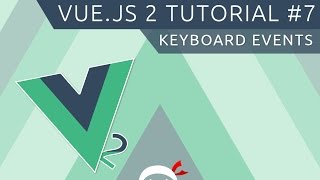 Vue JS 2 Tutorial 7  Keyboard Events [upl. by Anawqahs]