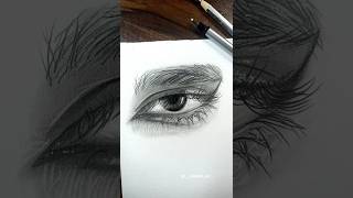 2530😍 Realistic Eye Portrait sketch trending shorts [upl. by Kneeland]