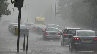 Thunderstorm amp Floods Hit London [upl. by Nanoc]