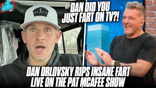 Dan Orlovsky Rips Massive Fart Throws The Pat McAfee Show Into Chaos [upl. by Ssilb]