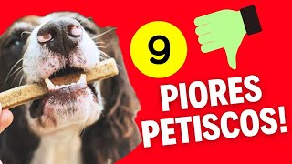 9 PIORES PETISCOS para limpar dentes de cachorro [upl. by Neirol]