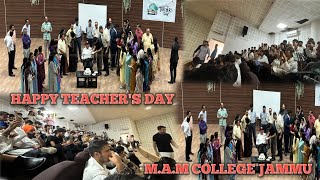 Teachers Day celebration 🎊MAM College Jammu  Live Performance  teachersday collegeperformance [upl. by Shiverick482]