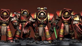 Metallic Red Warhammer Terminators speedpaint [upl. by Eart]