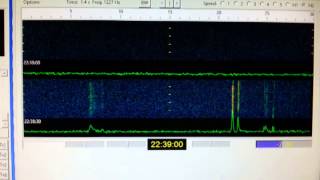 Meteor scatter QSOs EI9EP FSK441 2m perseides 2014 [upl. by Cash]