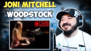 JONI MITCHELL  Woodstock Live InStudio 1970  FIRST TIME HEARING REACTION [upl. by Ajnat]