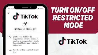 How to Turn ONOFF Restricted Mode on TikTok  Sensitive Content Control TikTok [upl. by Farica183]