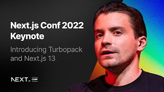 Nextjs Conf Keynote Introducing Nextjs 13 and Turbopack [upl. by Ezarras405]