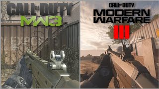 MW3 2011 vs MWIII 2023  Weapon Comparison [upl. by Tihw]