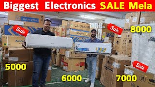 AC के साथ Scooty फ्री 1 लाख तक की छूट  Cheapest Electronics Warehouse  AC Fridge WM LED Sale [upl. by Hughmanick]