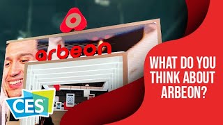 Reactions to Arbeon an AR social media app in CES 2023 [upl. by Zebedee512]